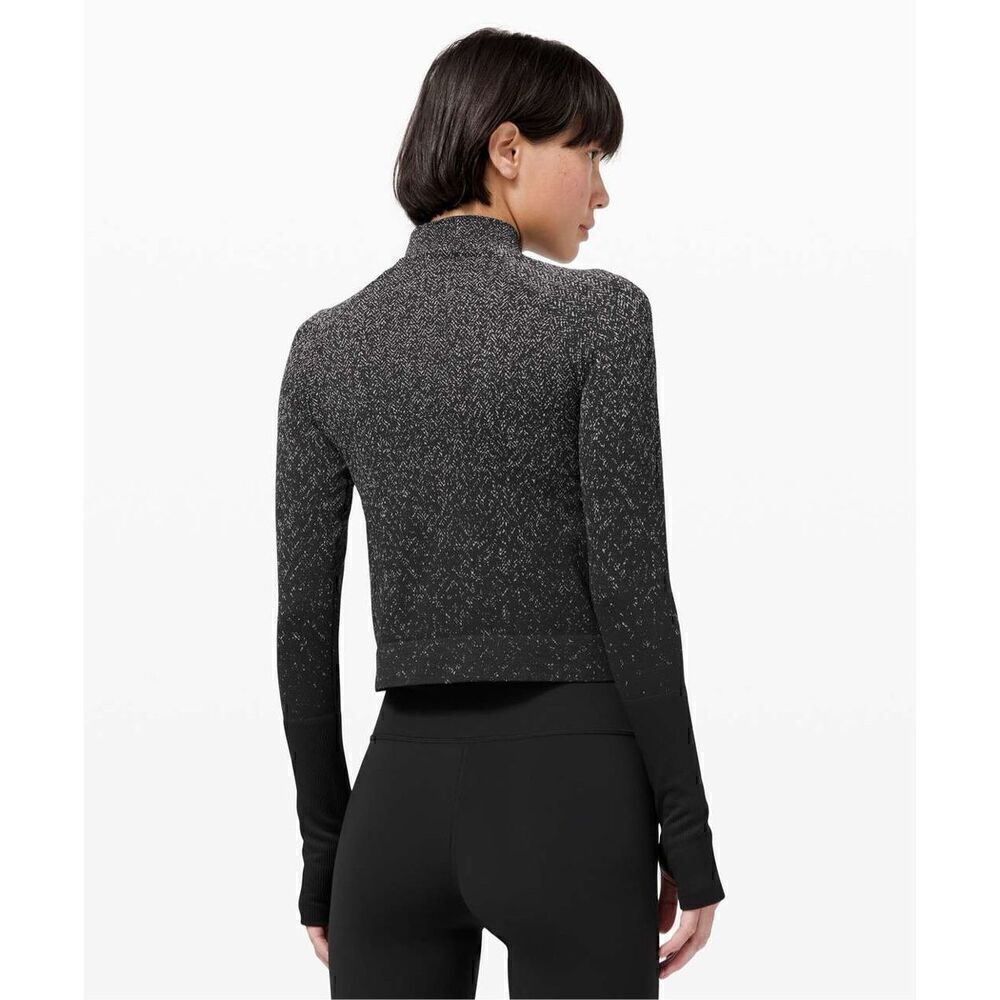 Lululemon Rest Less Cropped 1/2 Zip Size 4 - Picture 3 of 7